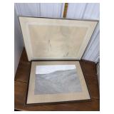 Signed artwork- 2pc, nice frames