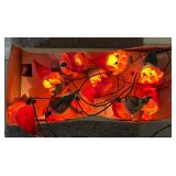 Vintage 10-light Pixie Elf Lights. Red/Green