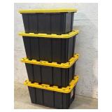 4 Heavy Duty Storage Totes
