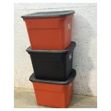 3 Sterilite Storage Totes