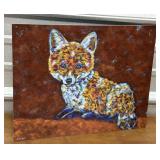 Alexander art work fox on metal
