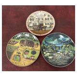 3 Charles Wysocki collector plates