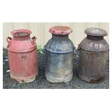 3 Milk Cans