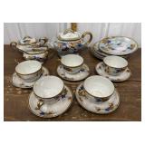 Lusterware, Made in Japan tea set- tea pot, cups,