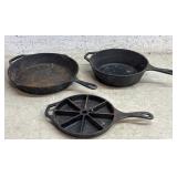 3 Pieces of Lodge Cast Iron