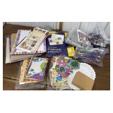 Crafting items- paper, stickers, colored pencils,