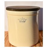 Hand Painted Crock with Lid