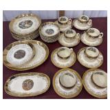 Sabin Crest-O-Gold table setting for 8 set