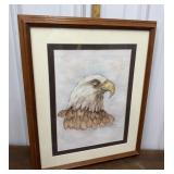 Signed, Bald Eagle Art