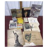 Political ephemera- books, historic views of