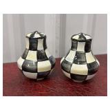 McKenzie Child, salt and pepper shaker - metal