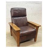 Oak & Leather Recliner