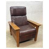 Oak & Leather Recliner