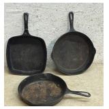 Erie/ Wagner Cast Iron Frying Pans