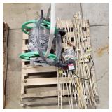 T1 fiberglass fence post & Fence wire on reel incl