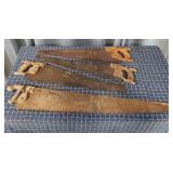 G2 4pc Antique Hand Saws 30-40" Long