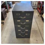 T1 Metal Cabinet 5 drawer 26 D X 19 W x 40 H