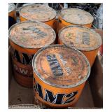 TT 5 CAM2 vintage oil cans sunoco 10w40