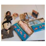 P1-Q1 hand puppet Vintage dolls