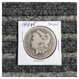 LB Morgan Dollar 1884 S Silver