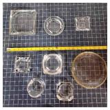 T2 8Pc Glass Ashtrays DAD