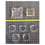 T2 7Pc Glass Ashtrays