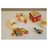 P1-Q1 mechanical wind up vintage duck toys rubber