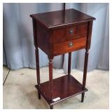 T1 2 drawer nightstand 12x16x33"