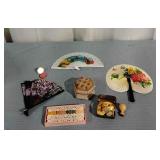 J2 8 Vintage makeup Fans Ribbon Soaps