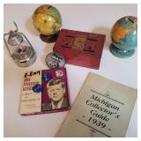 P1-Q1 budget bank, film, button Banks & JFK items