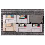 P2 6Pc space invaders Super nintendo Madden 95 wre