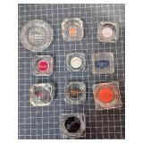 T2 10Pc Glass Ashtrays Harrahs D&B