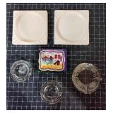T2 6Pc Glass Ashtrays San francisco