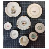 T2 8Pc Glass Ashtrays Glass Bermuda