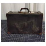Q2 1918 Newspaper Lining Suitcase