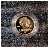 LB Olympic $5 gold pice 1988 Gold