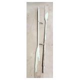 T3 2pc Boat Oars 6ft nice patina
