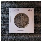LB Walking liberty Half dollars 1717 S Silver