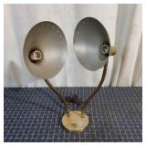 H2 Brass-plated Double Goose Desk Lamp