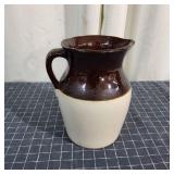 J2 Made in the USA Stoneware pitcher 10" tall