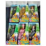C3 6 Collectors edition Wizard of OZ dolls Plastic