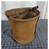 Q2 Vintage water bucket 11.5"W x 9.5" T