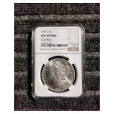 LB NGC graded cleaned Morgan Dollar 1897 S Silver