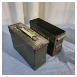 P3 2Pc 30 Cal Ammo can Metal Military