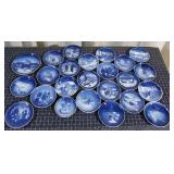 J2 24PC Winter scenes plates Copenhagen porcelan