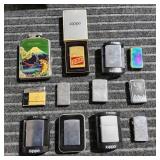 MC 12pc Zippo, vietnam Lighters