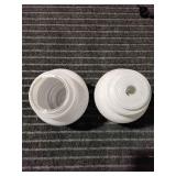 I2 White & Clear Glass Globe Lamp Shade