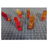 T2 12Pc Shoes Glass amber