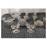 T2 8Pc Glass Candle sticks