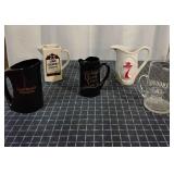 J2 5Pc Glass Pitchers Black velvet Gordons
